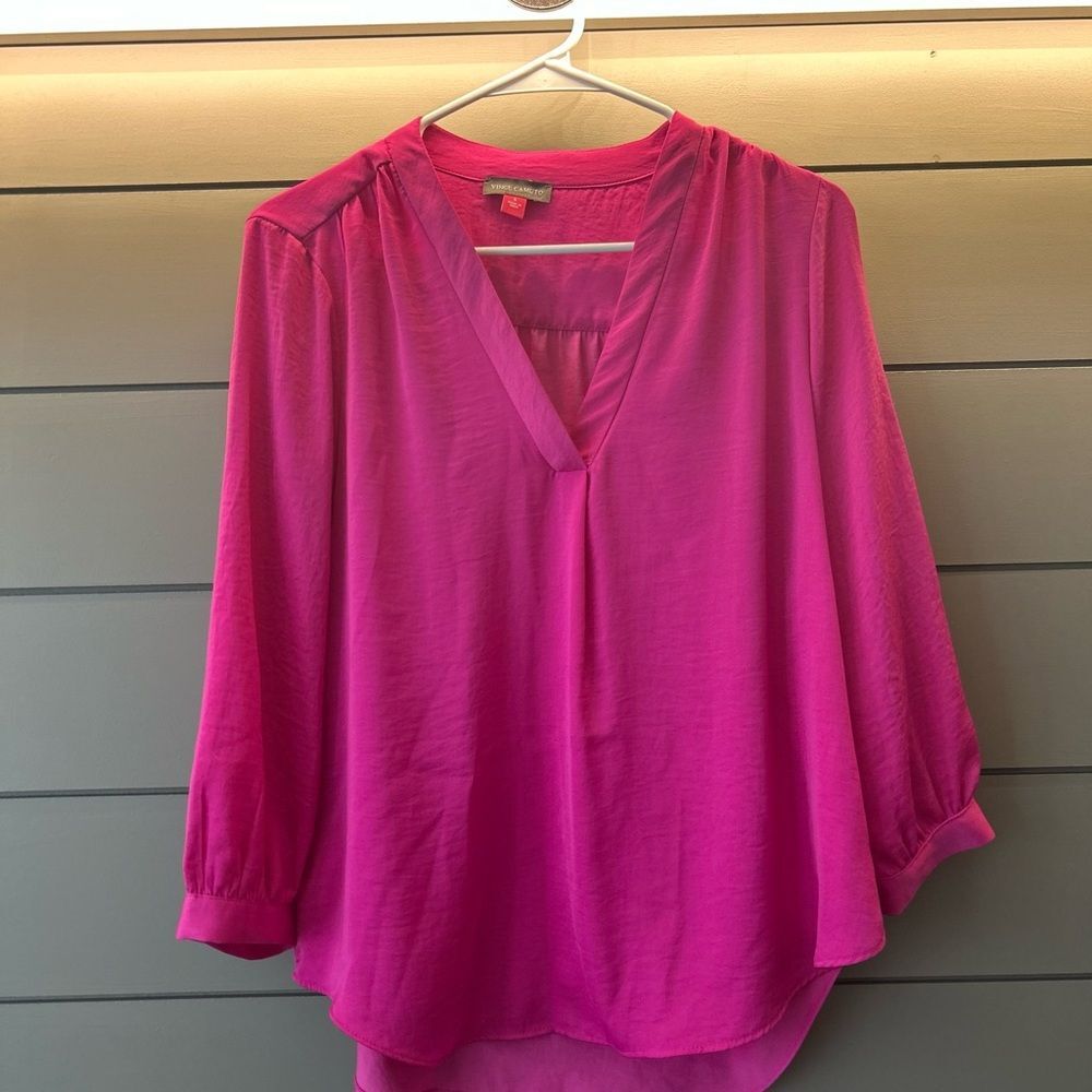 Women's Vince Camuto Hot Pink Blouse, Size S